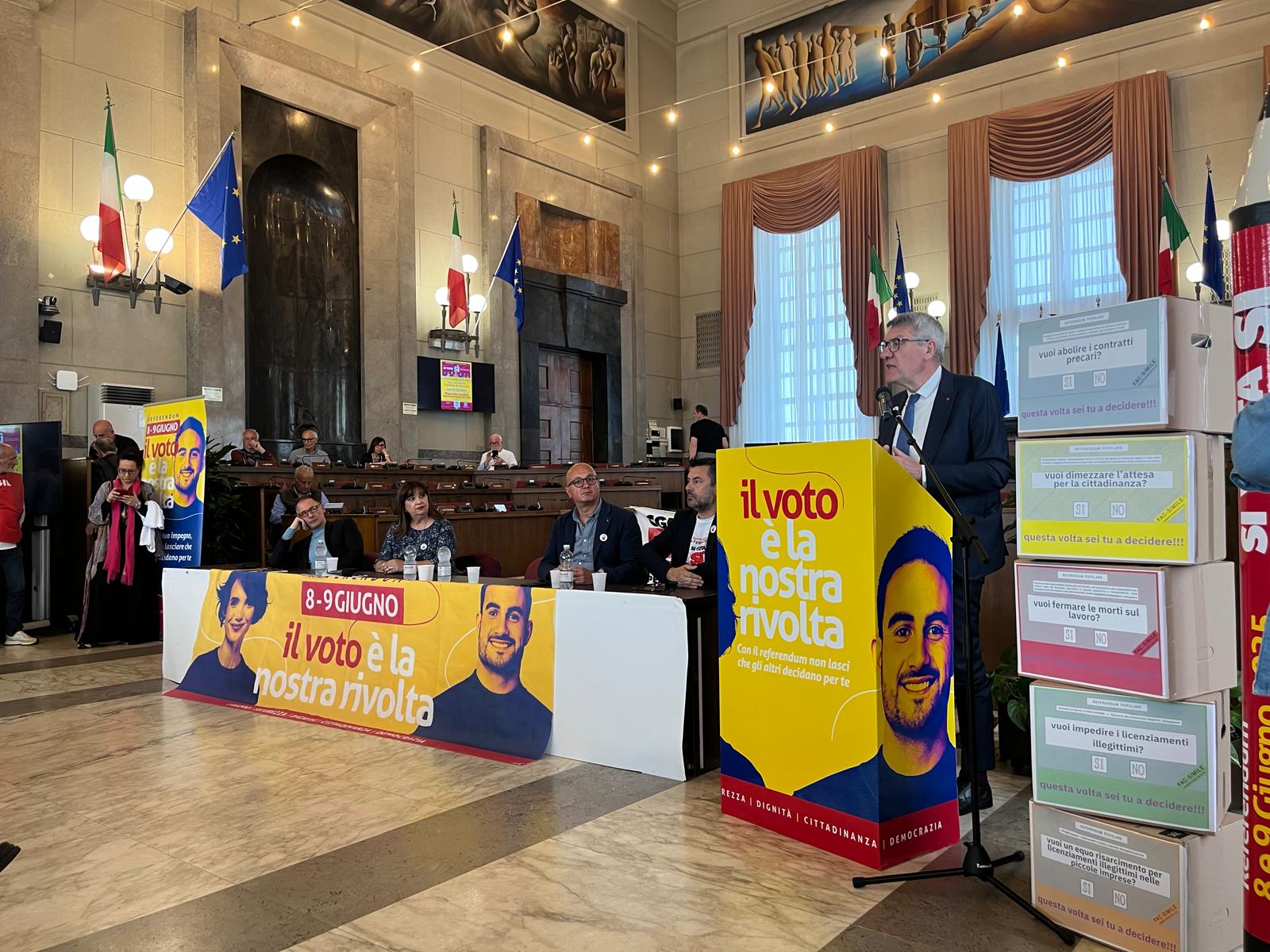 Landini a Pescara, il voto è la nostra rivolta